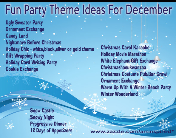 Holiday Party Name Ideas
 Christmas Party Themes As if I need an excuse for a party