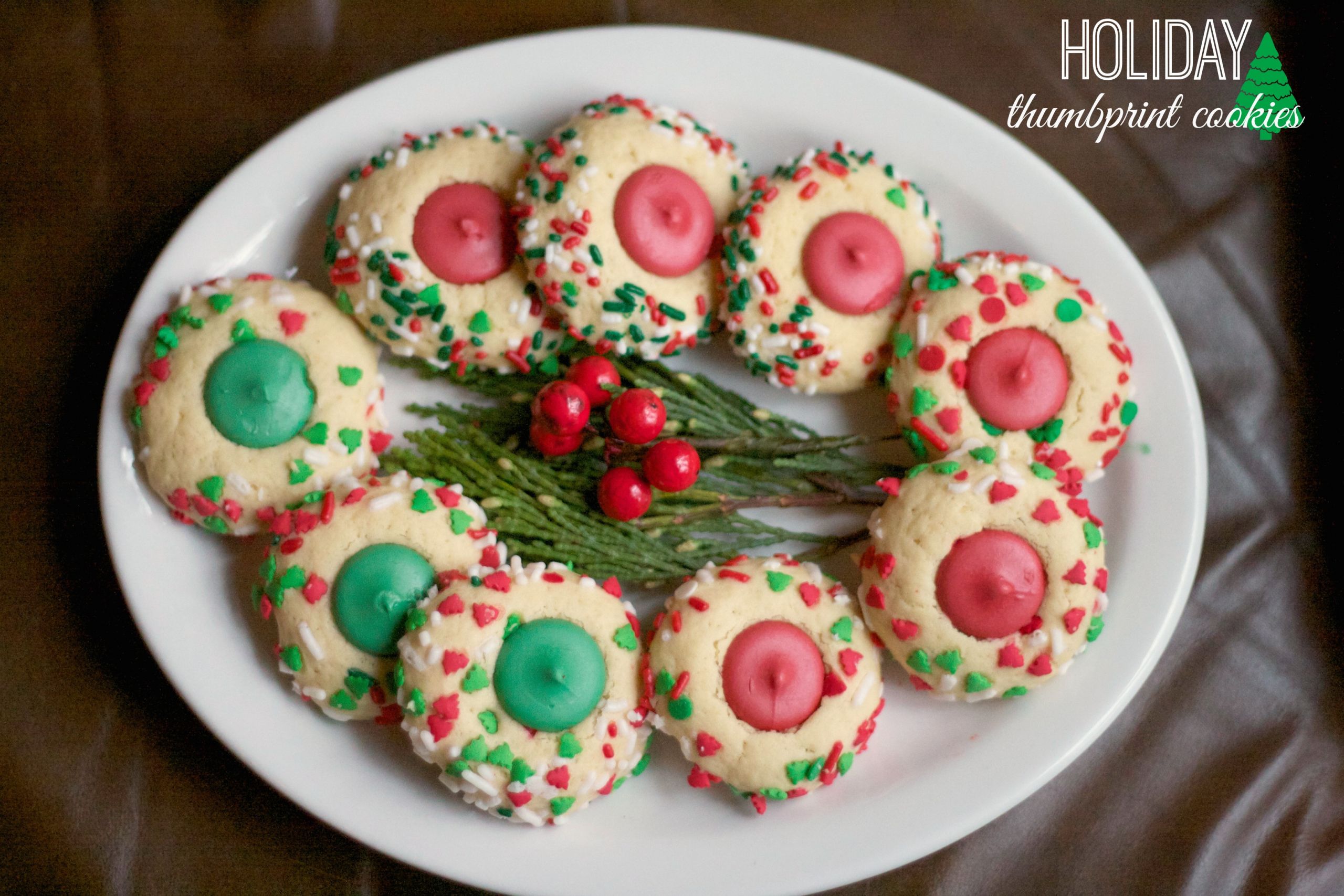Holiday Thumbprint Cookies
 December 2013