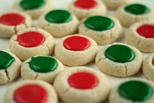 Holiday Thumbprint Cookies
 Christmas Thumbprint Cookies