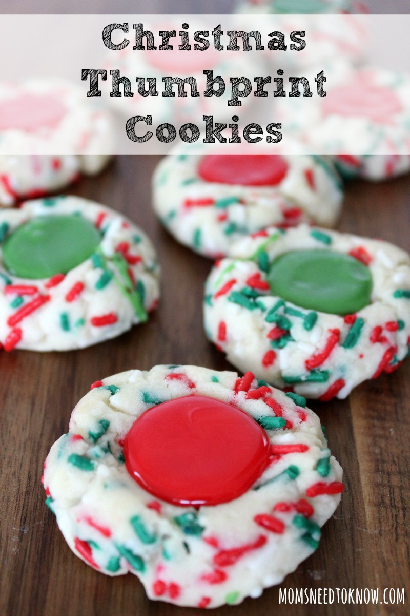 Holiday Thumbprint Cookies
 Easy Christmas Thumbprint Cookies