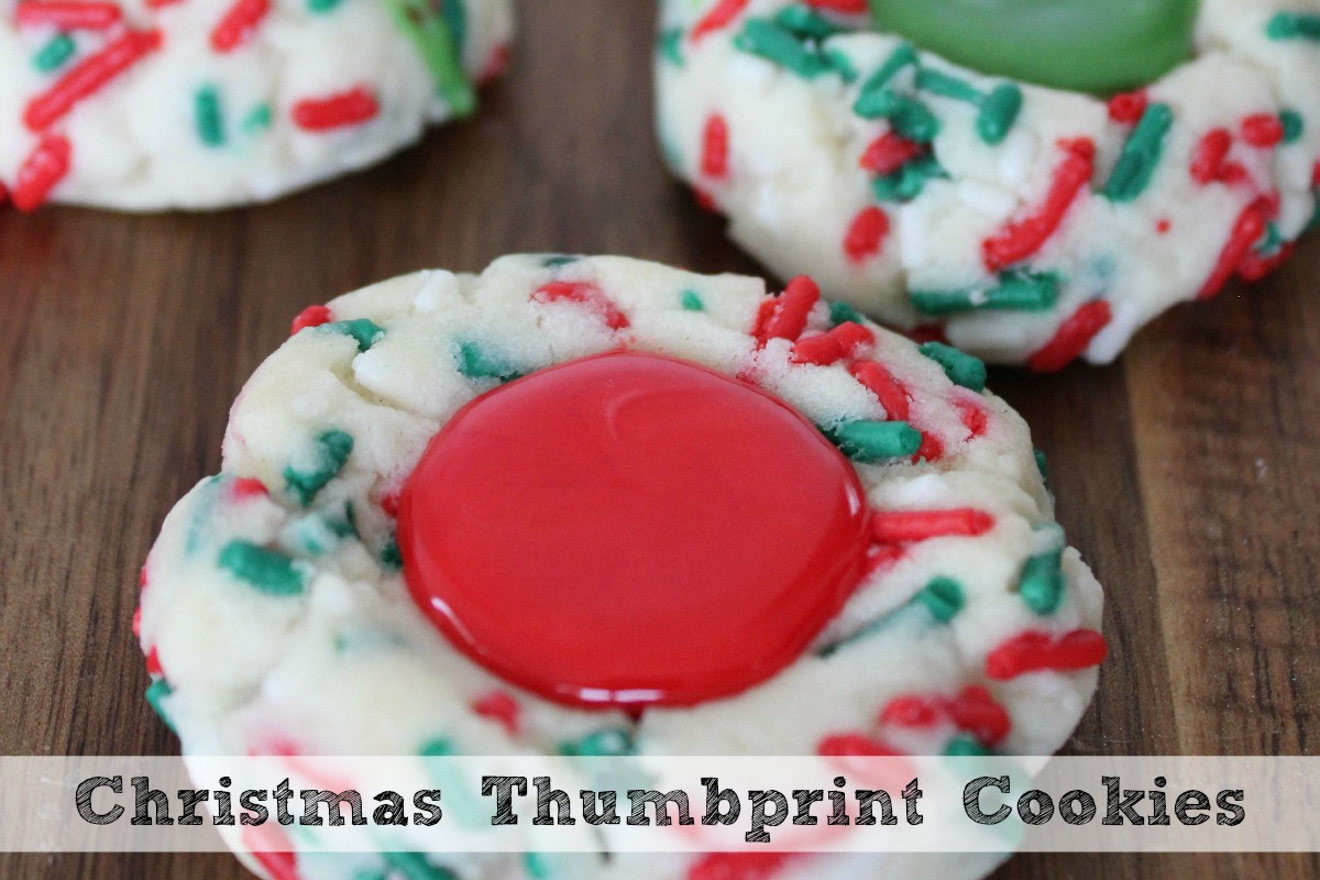 Holiday Thumbprint Cookies
 Easy Christmas Thumbprint Cookies