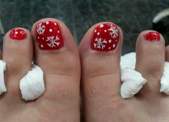 Holiday Toe Nail Designs
 30 Best and Easy Christmas Toe Nail Designs