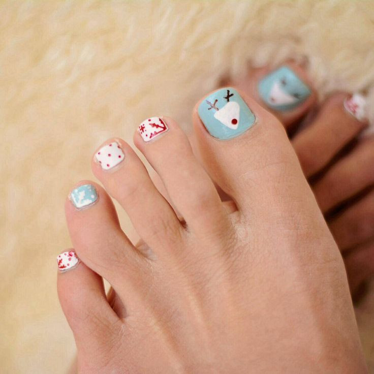 Holiday Toe Nail Designs
 17 Best images about Holiday Pedicures on Pinterest
