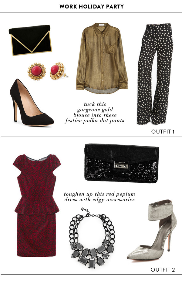 Holiday Work Party Outfit Ideas
 Dressing Dossier 6 Holiday Party Outfits