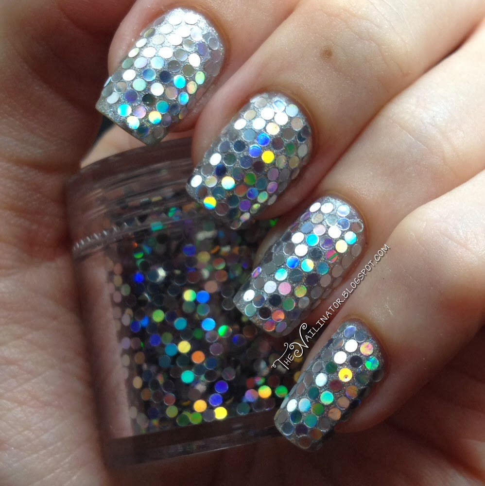 Holo Glitter Nails
 Holy Holo Glitter Placement Nails