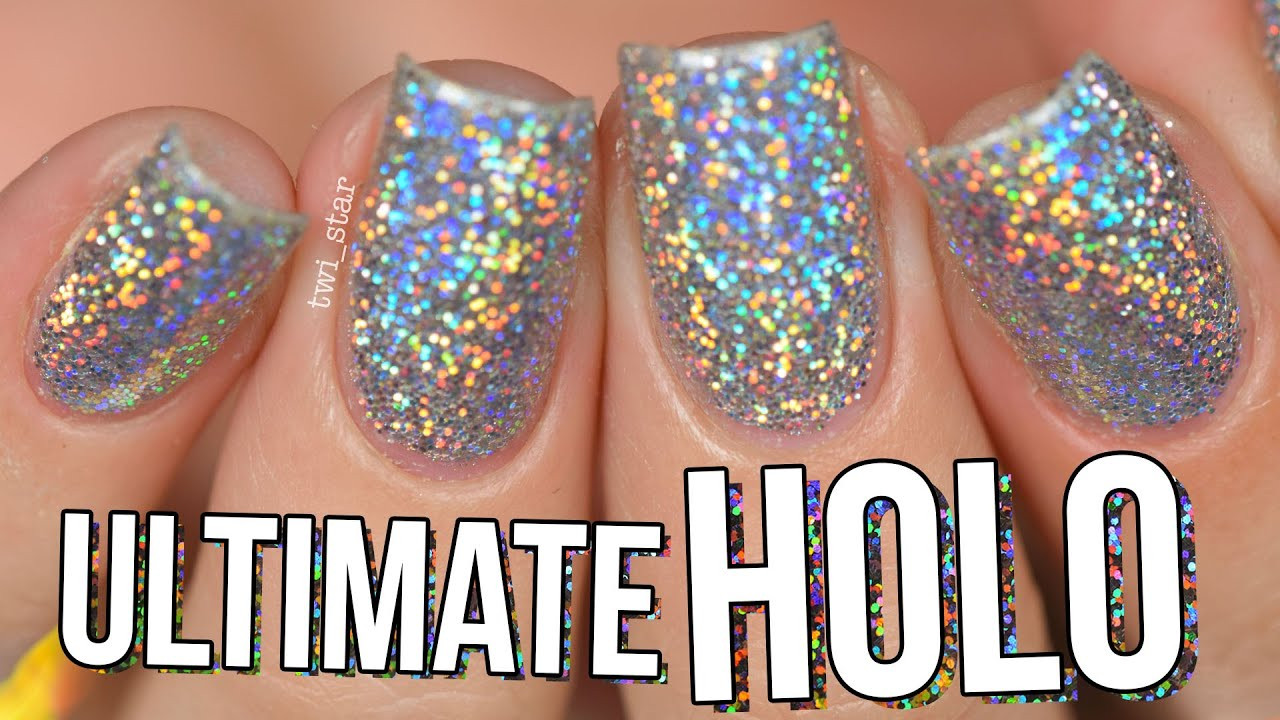 Holographic Glitter For Nails
 Ultimate HOLO Glitter Nails Burnishing Technique NO Gel