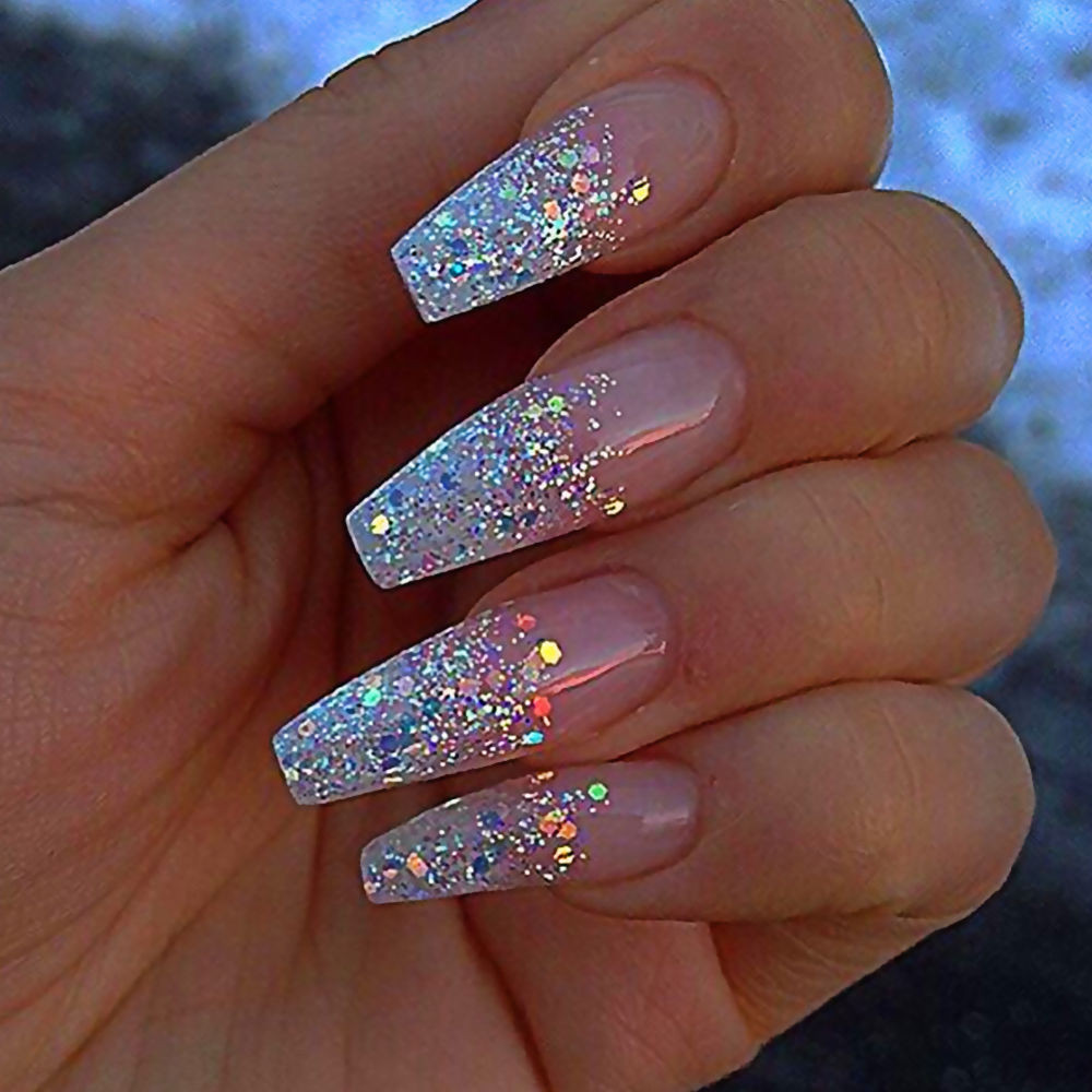 Holographic Glitter Nails
 Gold Silver Laser Holographic Nail Glitter Powder