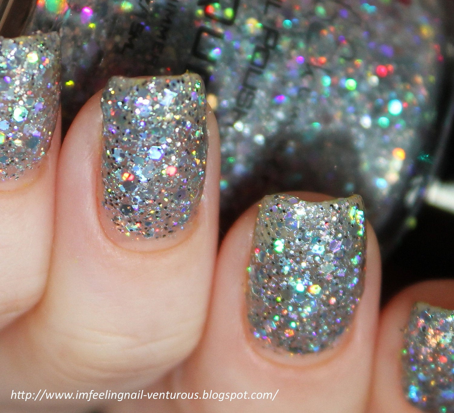 Holographic Glitter Nails
 Ice Queen Nail Polish Holographic Glitter Nail Color by