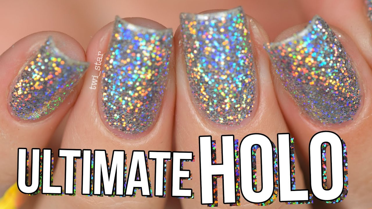 Holographic Glitter Nails
 Ultimate HOLO Glitter Nails Burnishing Technique NO Gel