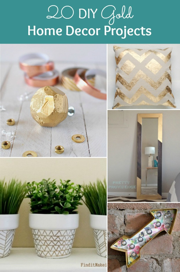 Home Decorating DIY
 20 DIY Gold Home Decor Projects