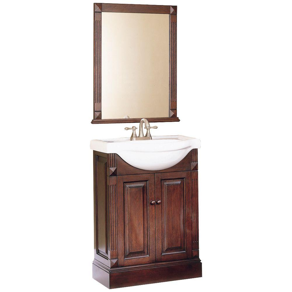 Home Depot Bathroom Mirrors Cabinets
 Home Decorators Collection Salerno 25 in W Bath Vanity in