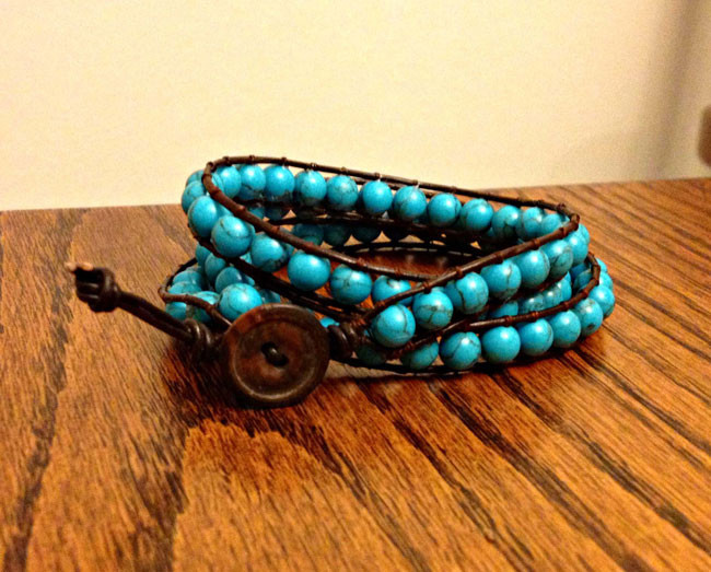 Homemade Anklet
 DIY Wrap Bracelet tutorial Sometimes Homemade