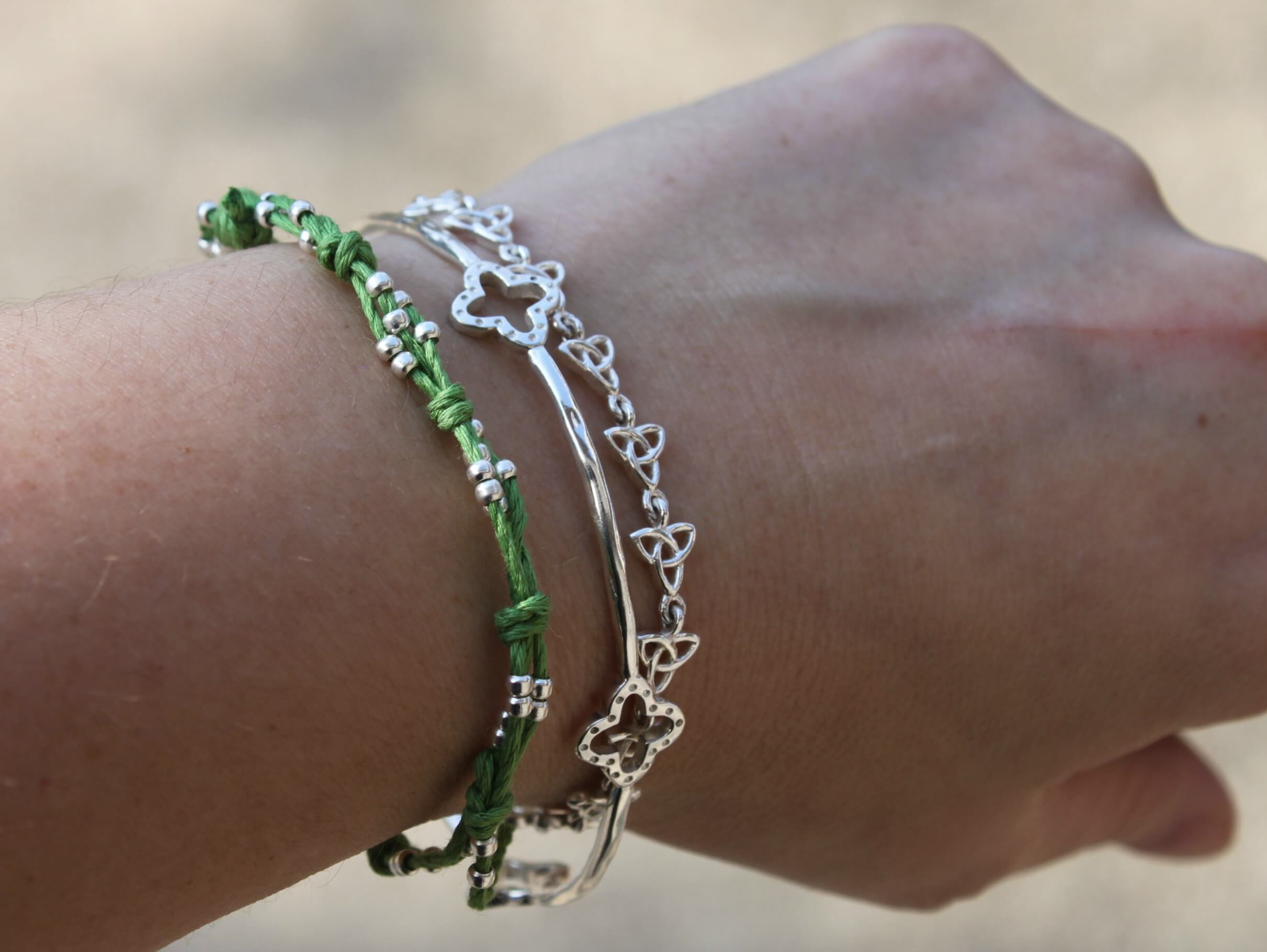 Homemade Anklet
 Bead and Knot Cord Bracelet Sometimes Homemade