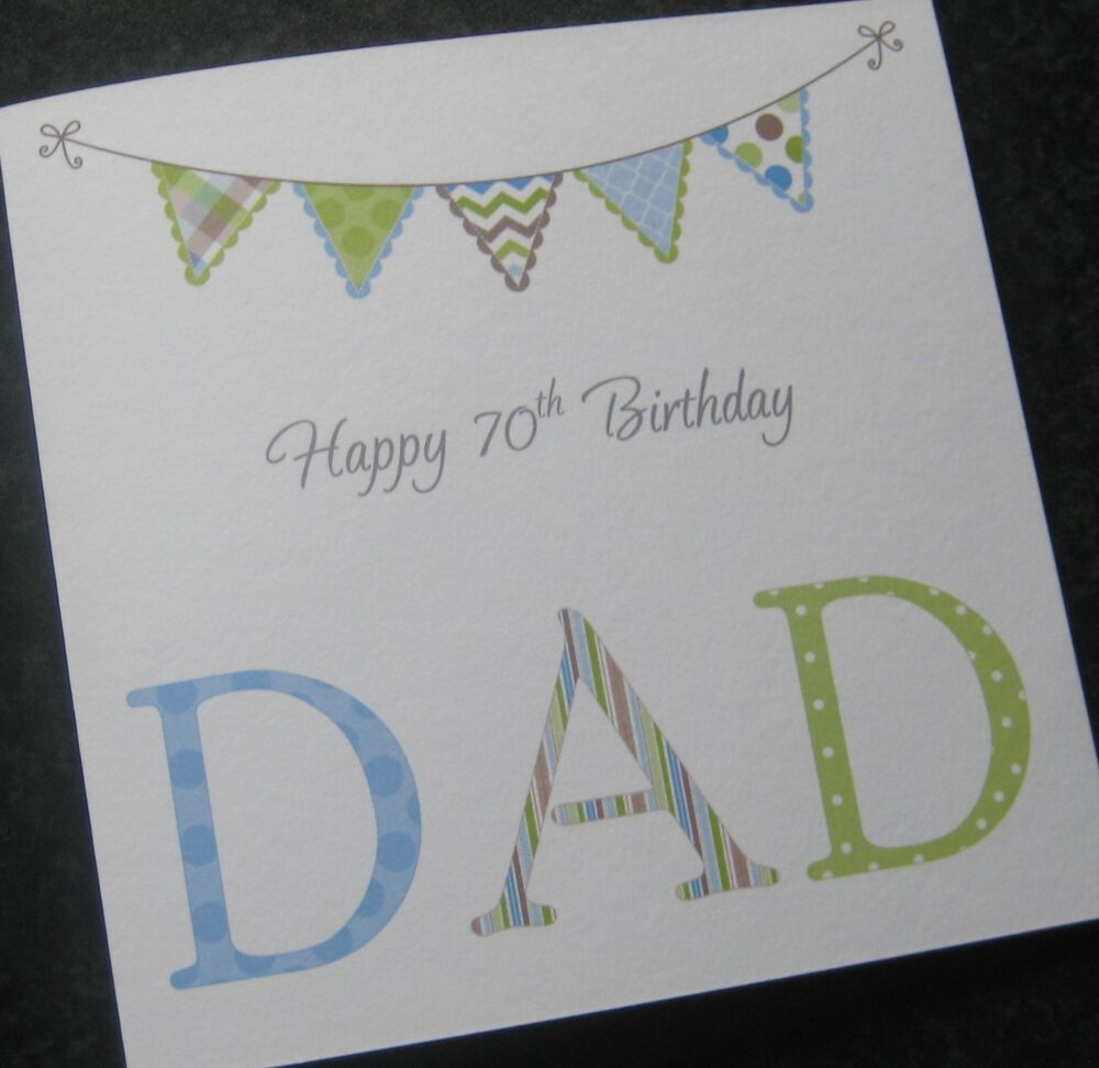 Homemade Birthday Cards For Dad
 Personalised Dad Birthday Card 30 40 50 60 65 70 75 80 90