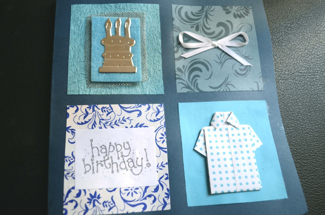 Homemade Birthday Cards For Dad
 Blue dad birthday cards