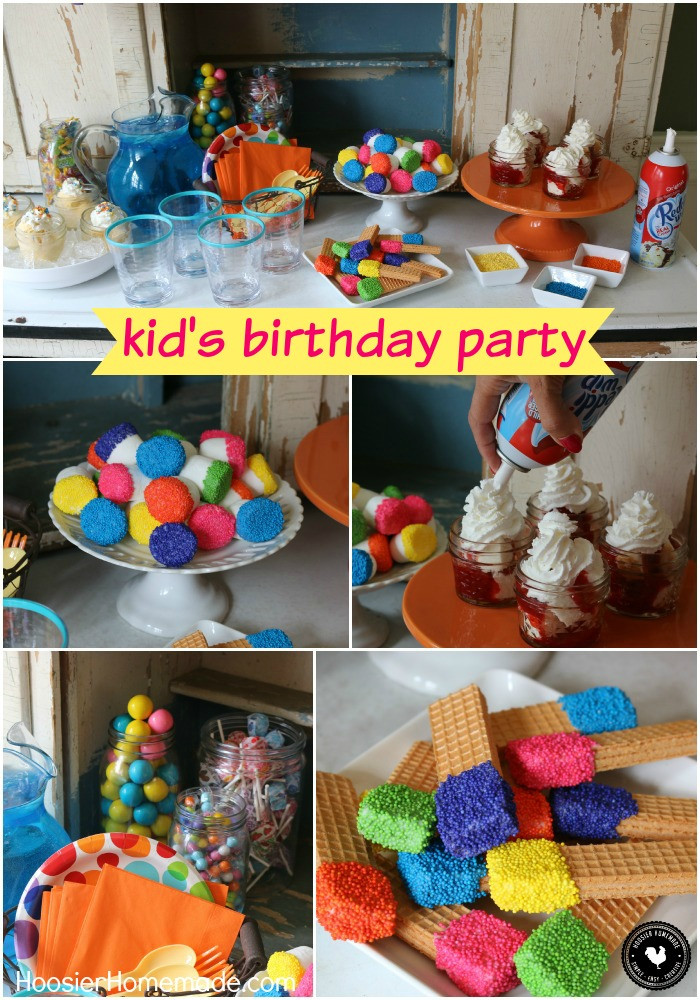 Homemade Birthday Decorations
 Easy Kid s Birthday Party Ideas Hoosier Homemade