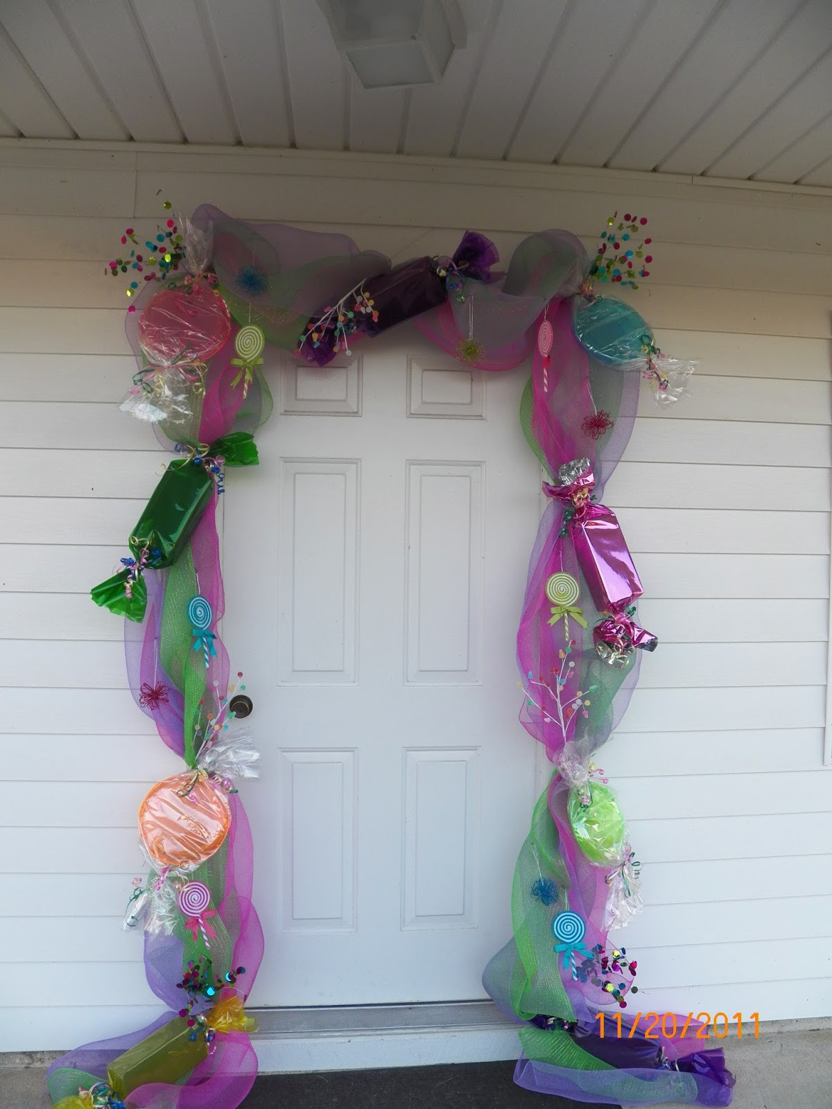 Homemade Birthday Decorations
 Baby s 1st Birthday Candy Shop Theme Candy Theme