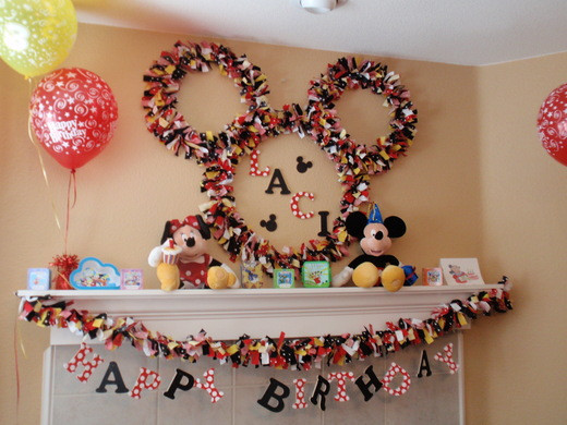 Homemade Birthday Decorations
 TRENDS Homemade Mickey Mouse and Minnie Mouse Parties on