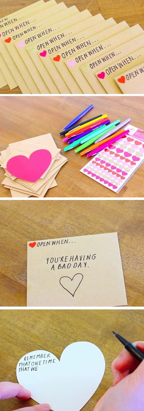 Homemade Birthday Gifts For Boyfriend
 Open When Envelopes
