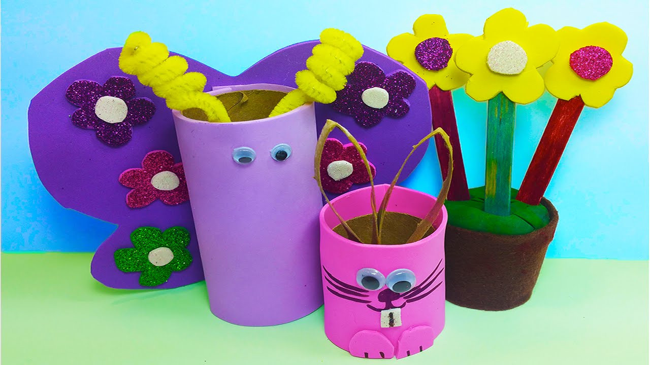 Homemade Crafts For Toddlers
 DIY How to Make 3 Cute Handmade Spring time Easter
