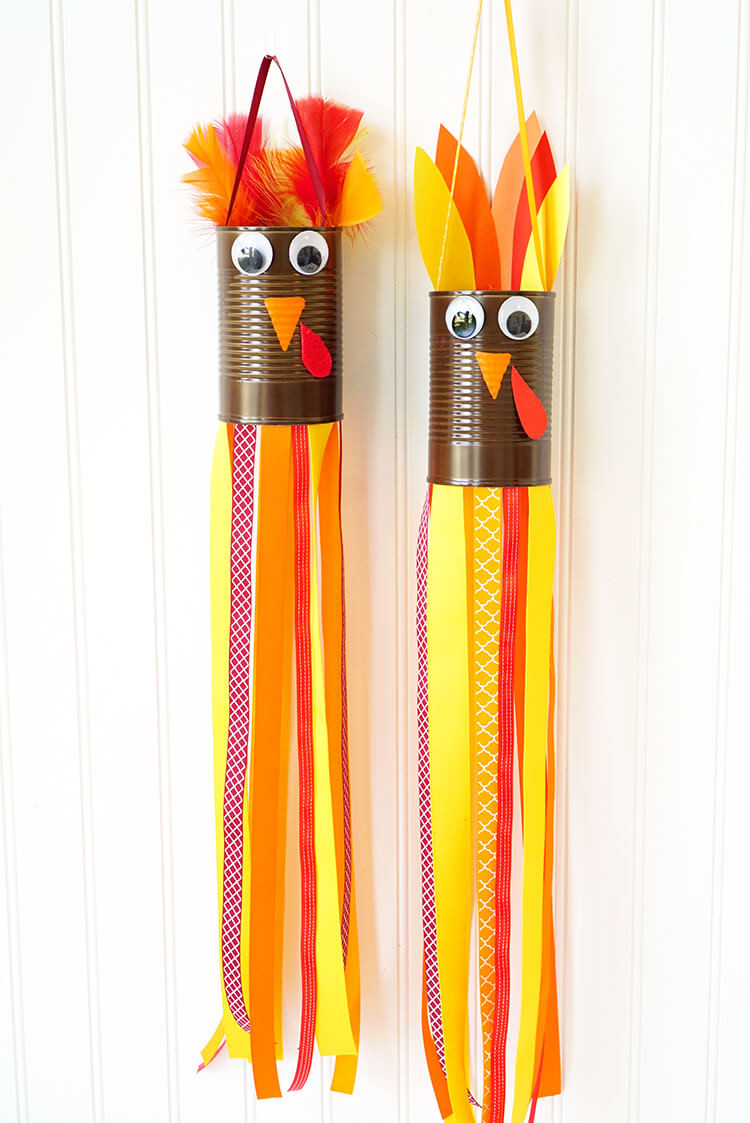Homemade Crafts For Toddlers
 Thanksgiving Kids Craft Turkey Windsocks Happiness is