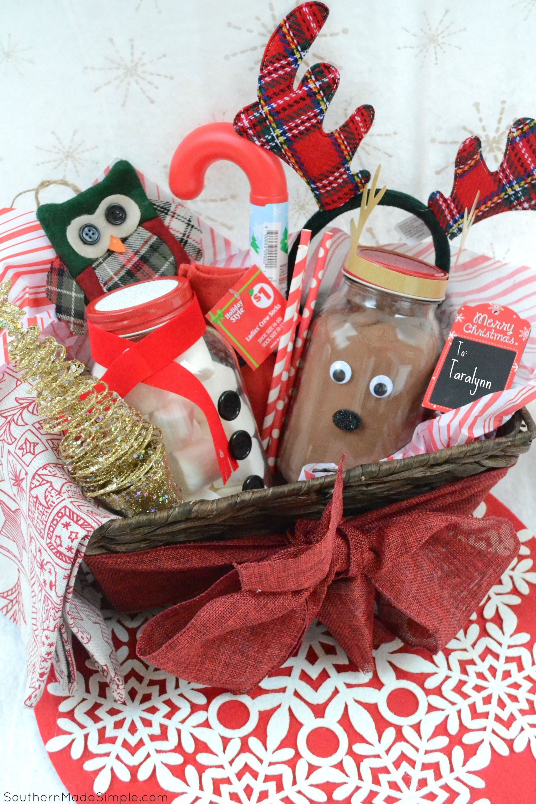 Homemade Holiday Gift Basket Ideas
 Easy Holiday Gift Idea DIY Hot Cocoa Gift Basket