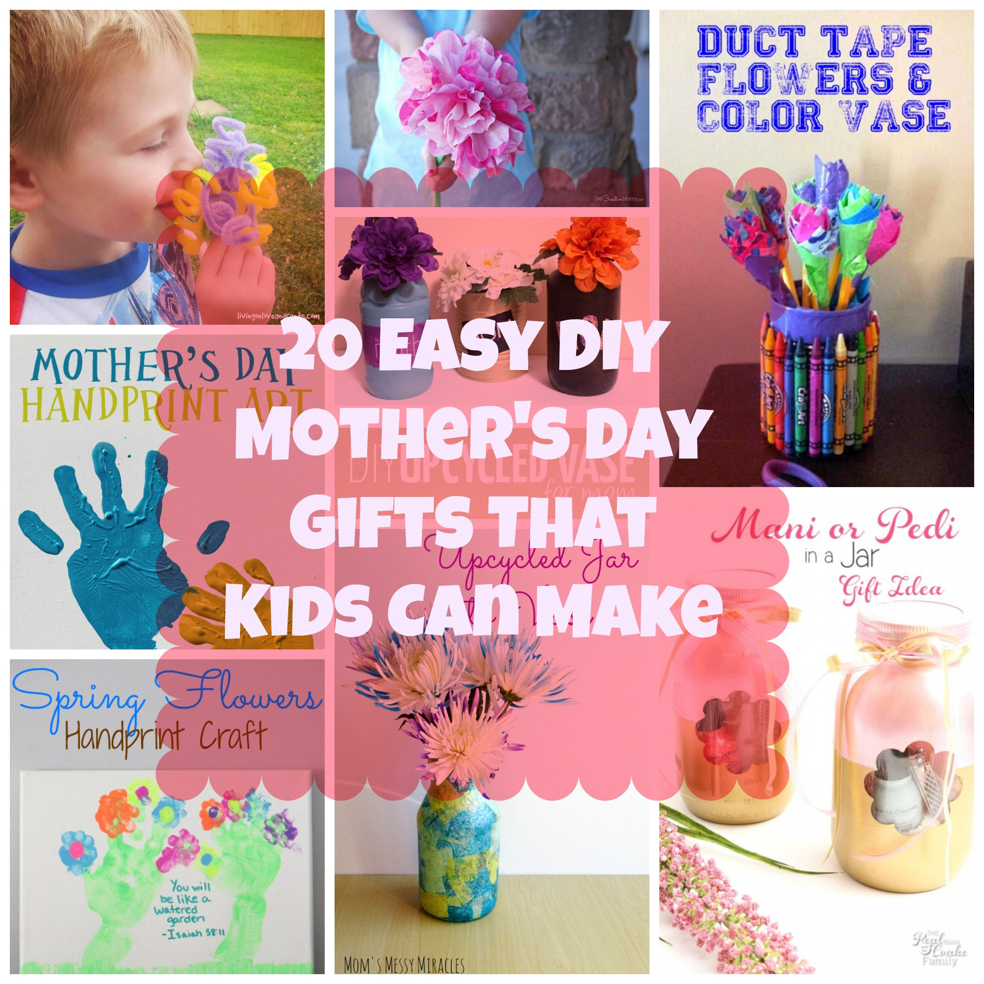 Homemade Mothers Day Gifts For Kids
 20 Easy DIY Mother s Day Gifts That Kids Can Make