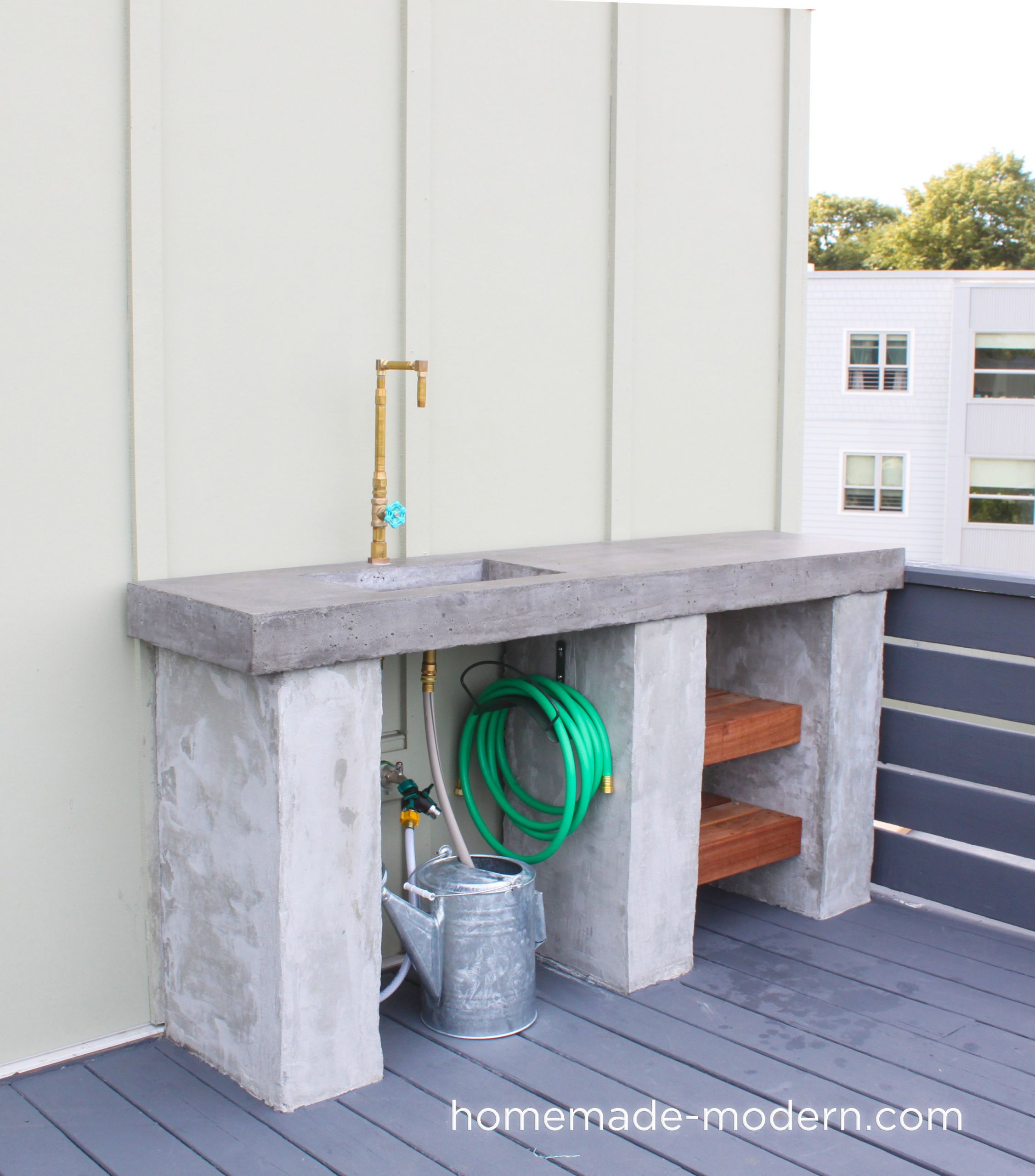Homemade Outdoor Kitchen
 HomeMade Modern EP96 DIY Outdoor Kitchen with Concrete