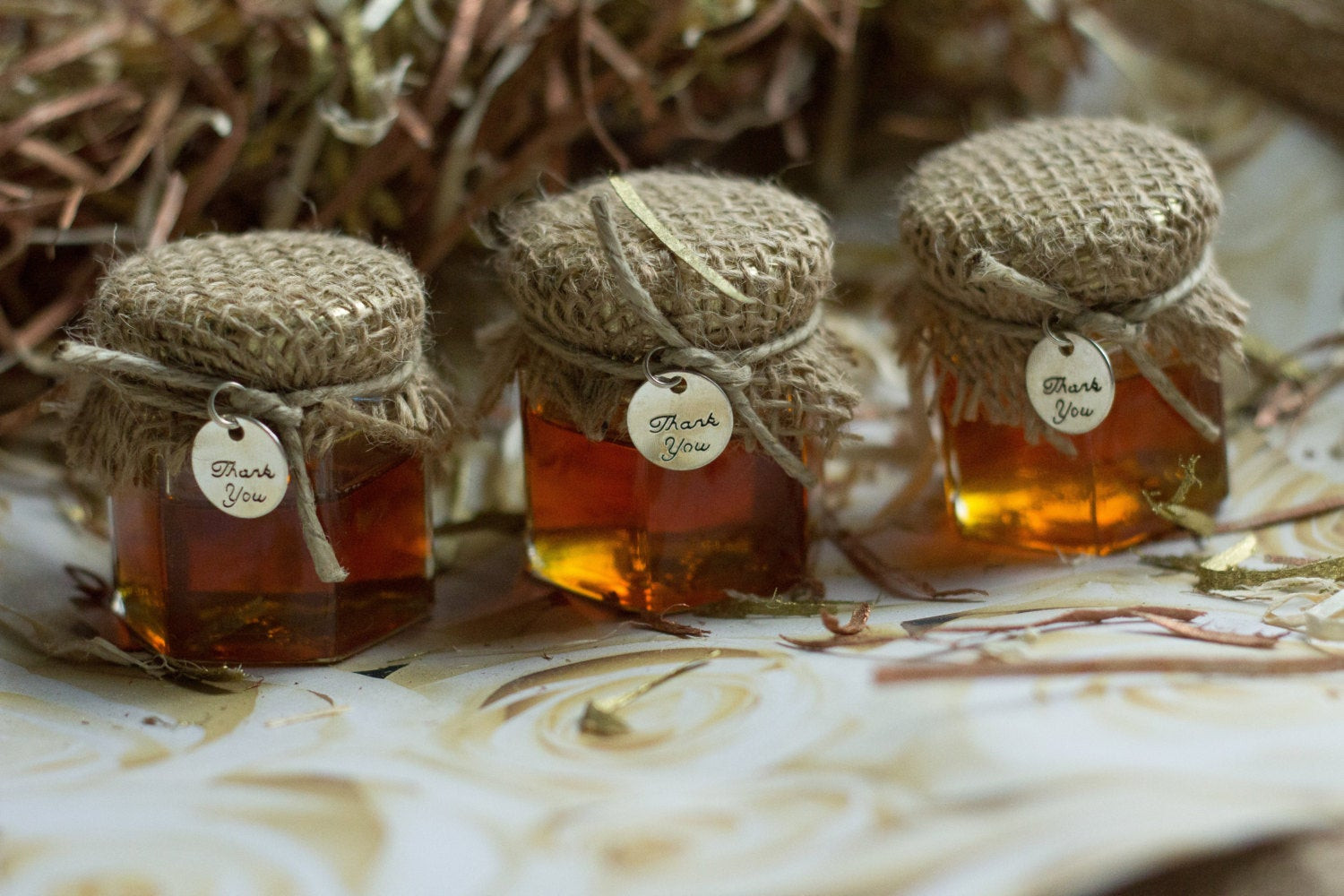 Honey Jar Wedding Favors
 Set of 12 2oz Honey Jar Favors Wedding Jar Favors Rustic