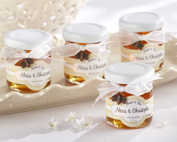 Honey Jar Wedding Favors
 48 Meant to Bee Honey Jar Bridal Wedding Favors w Bow