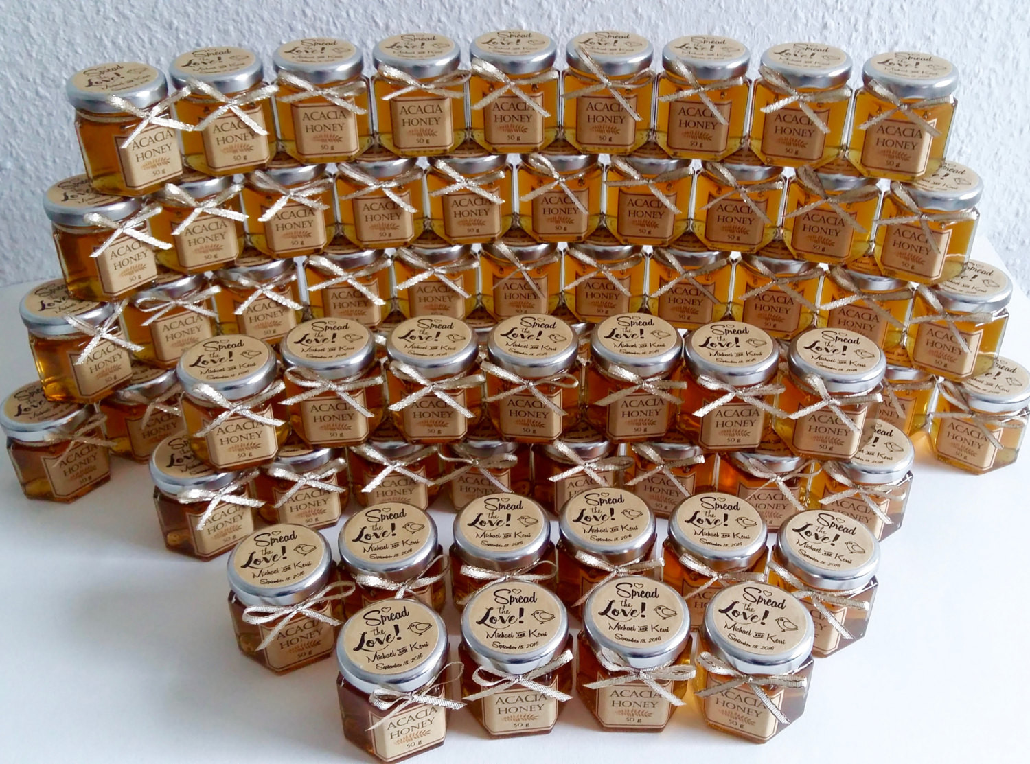 Honey Jar Wedding Favors
 SALEhoney Wedding favors honey jar honey by AliasTaste Nature