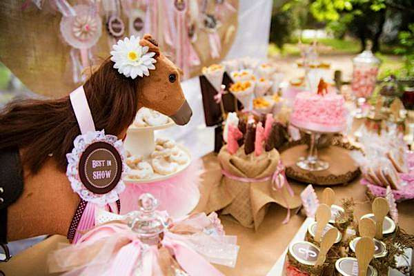 Horse Birthday Party
 Pink & Teal Horse Themed Birthday Party