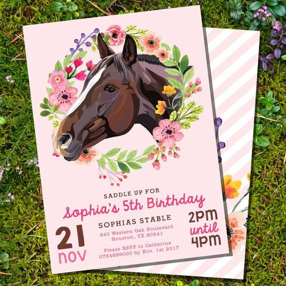 Horse Birthday Party
 Horse Party Invitation Horse Birthday Party Invitation