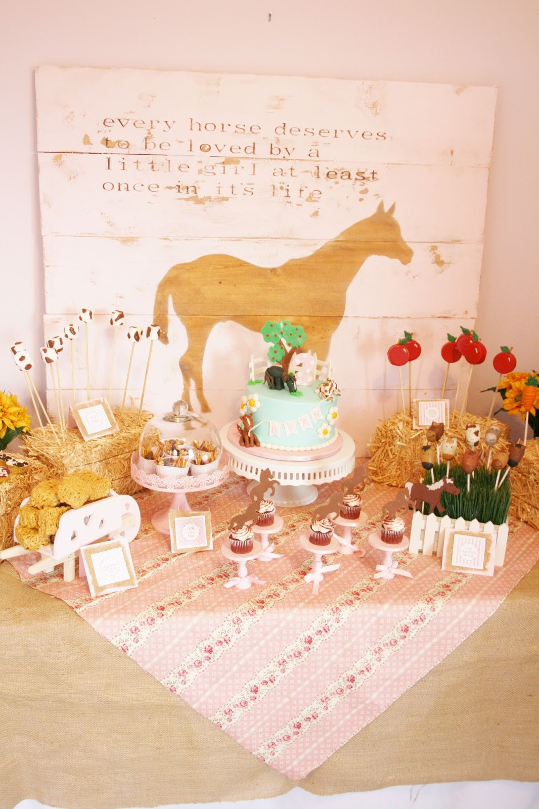 Horse Birthday Party
 And Everything Sweet Horse Themed 2nd Birthday