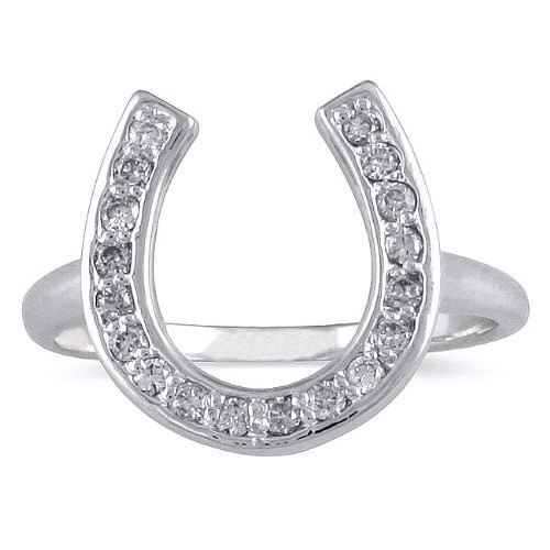Horseshoe Wedding Rings
 European Engagement Ring Horseshoe Diamond Ring 1 3