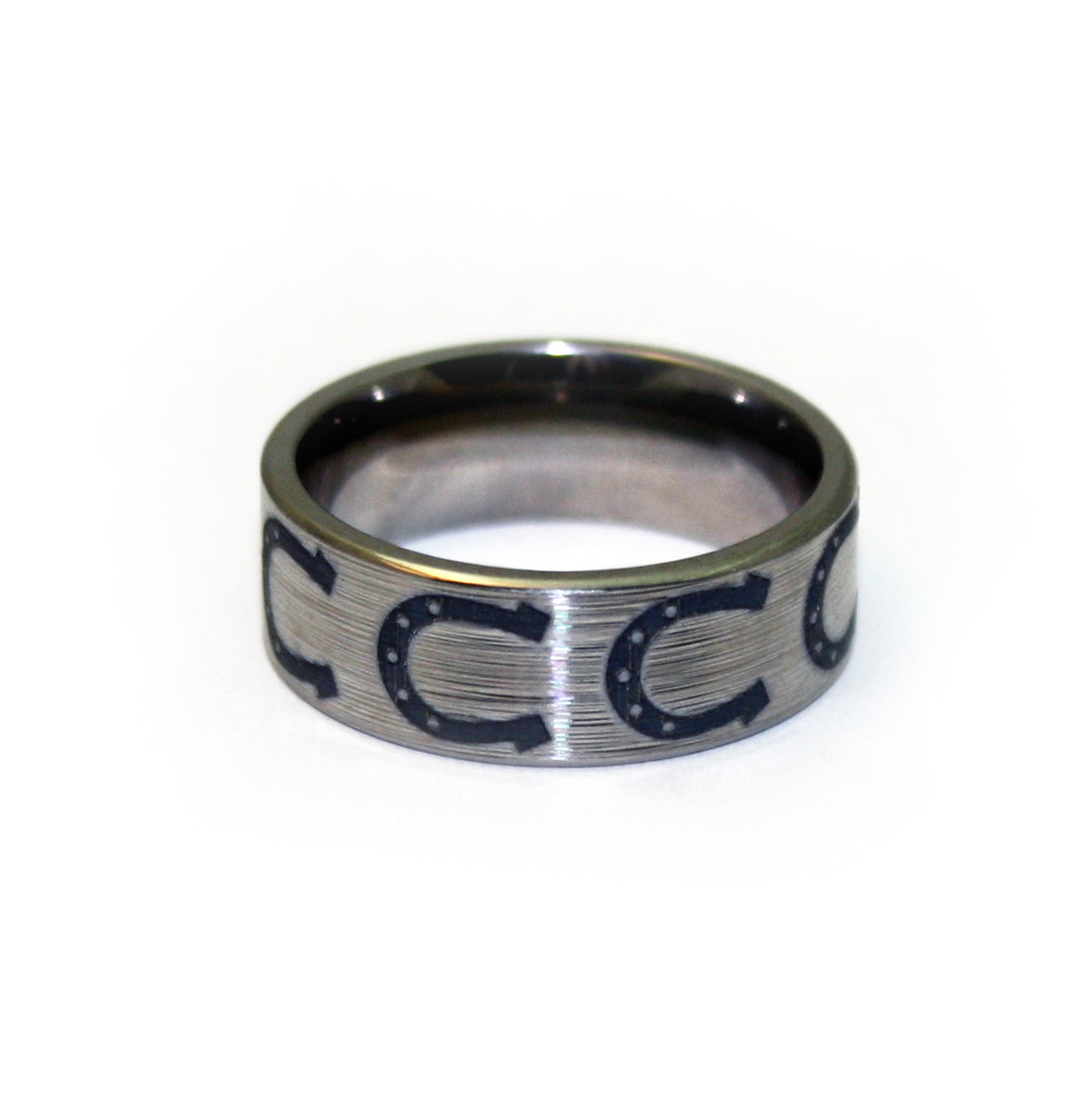 Horseshoe Wedding Rings
 Horseshoe Wedding Ring Titanium Horse Ring