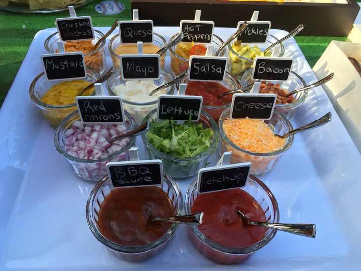 Hot Dogs Condiments
 13 different hot dog bar condiments … in 2019