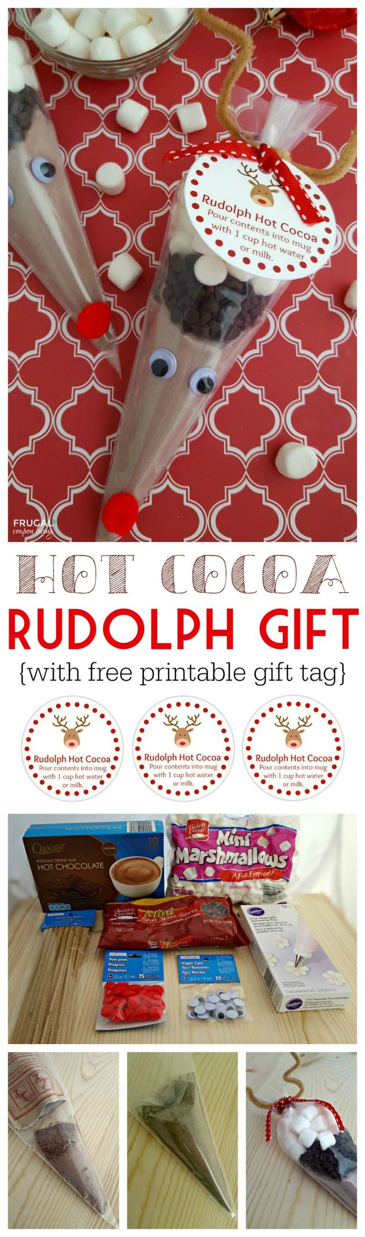 Hot Kids Gifts
 Rudolph Hot Cocoa FREE Printable Gift Tag Recipe