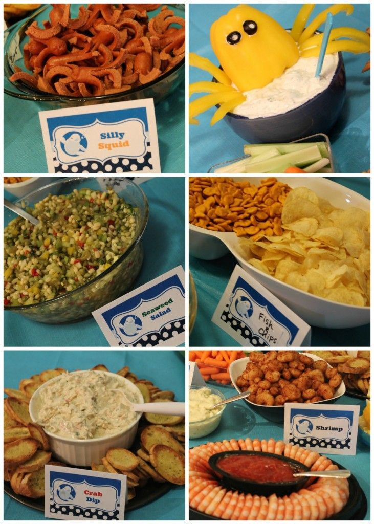 Hot Party Food Ideas
 Ocean Party Food Also lots of easy decorating ideas He
