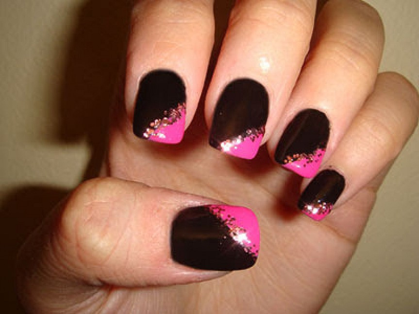 Hot Pink And Black Nail Designs
 51 Most Stylish Black And Pink Nail Art Design Ideas