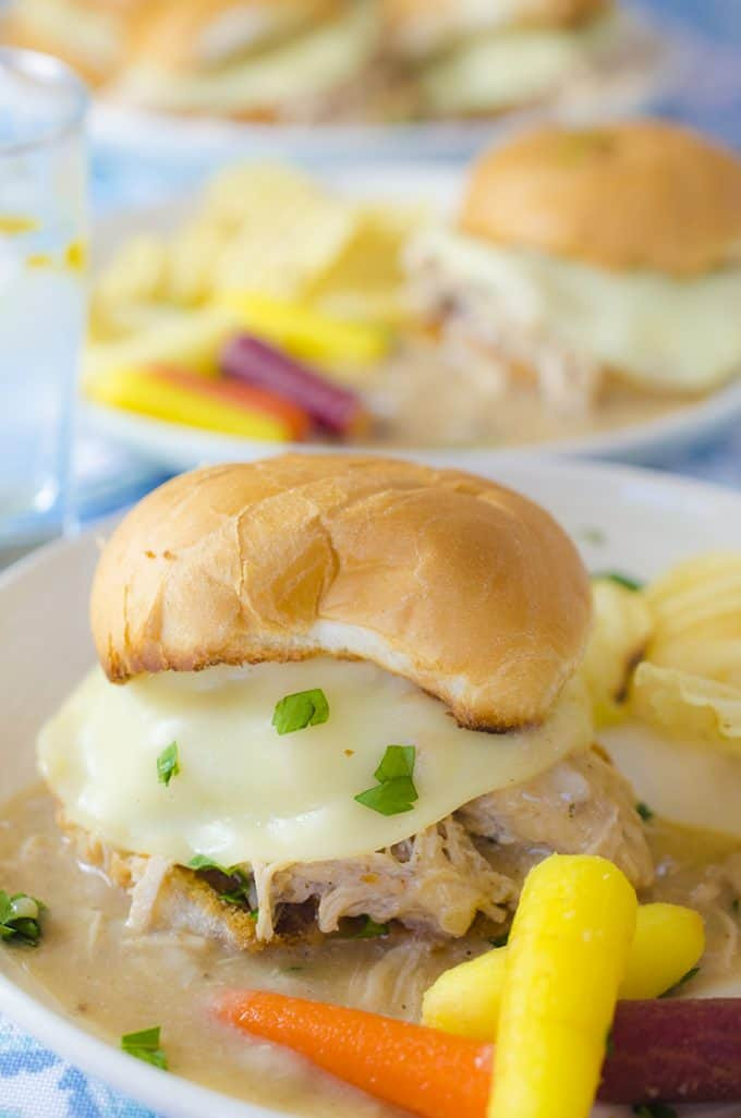 Hot Turkey Sandwiches For A Crowd
 Hot Turkey Sandwich Recipe for Instant Pot and Slow Cooker