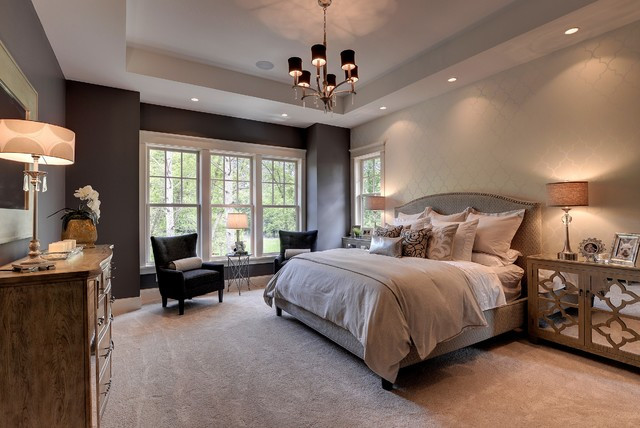Houzz Master Bedroom
 2013 Luxury Home Inver Grove Heights Traditional
