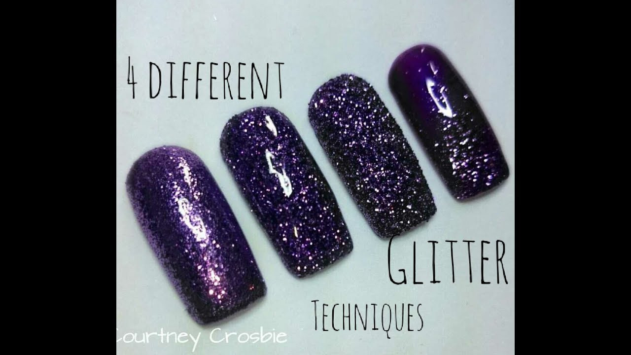 How To Apply Glitter To Nails
 How to apply glitter to nails 4 different techniques