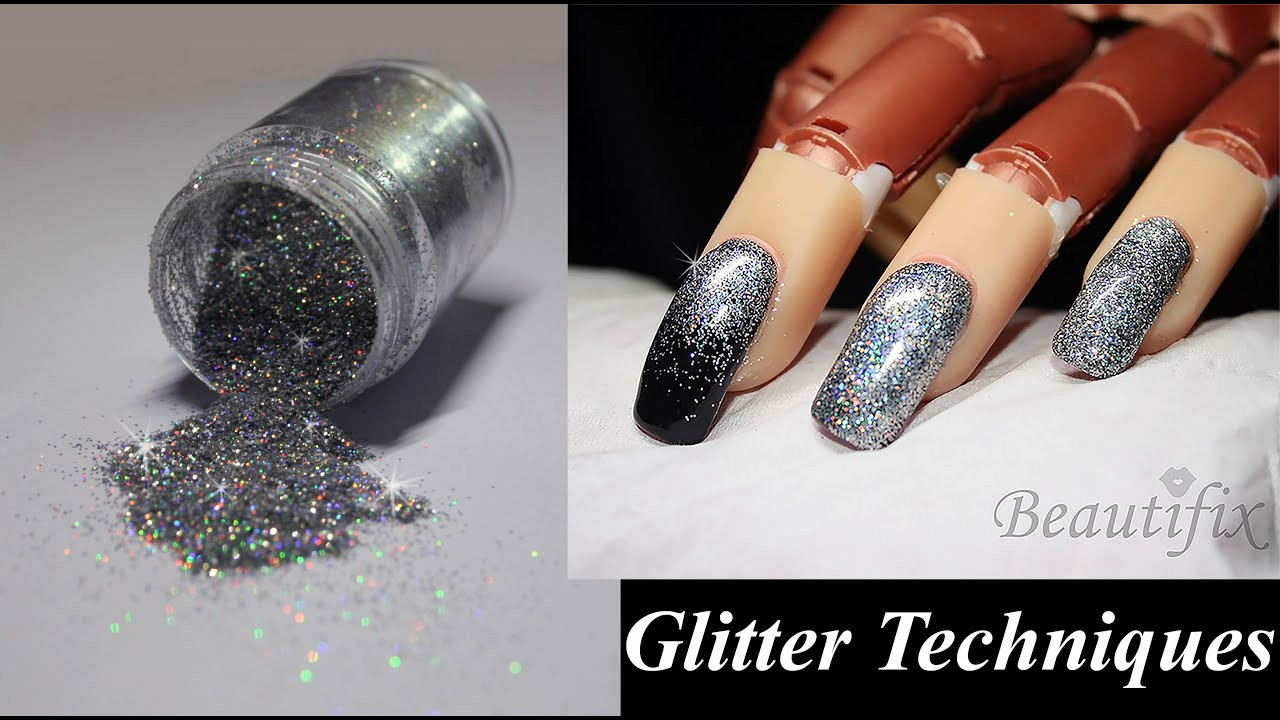 How To Apply Glitter To Nails
 How to Apply Glitter to nails 3 Techniques