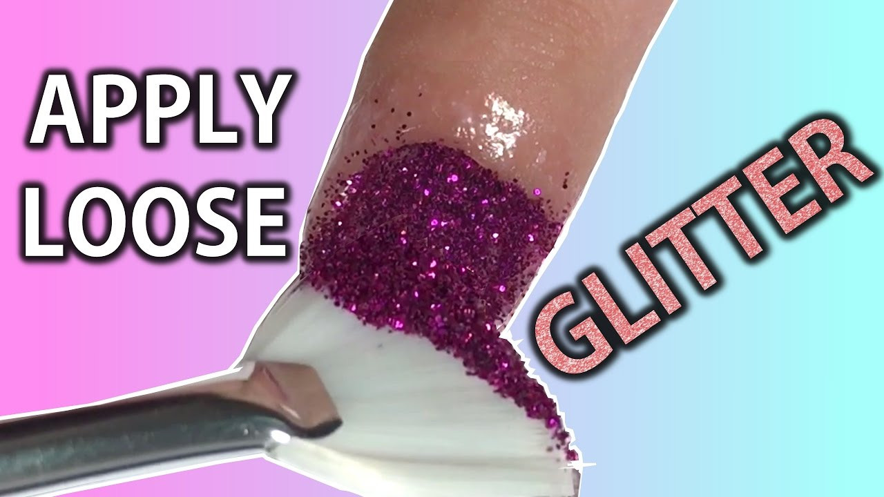 How To Apply Glitter To Nails
 How to APPLY LOOSE GLITTER Your Nails Nail Art 101