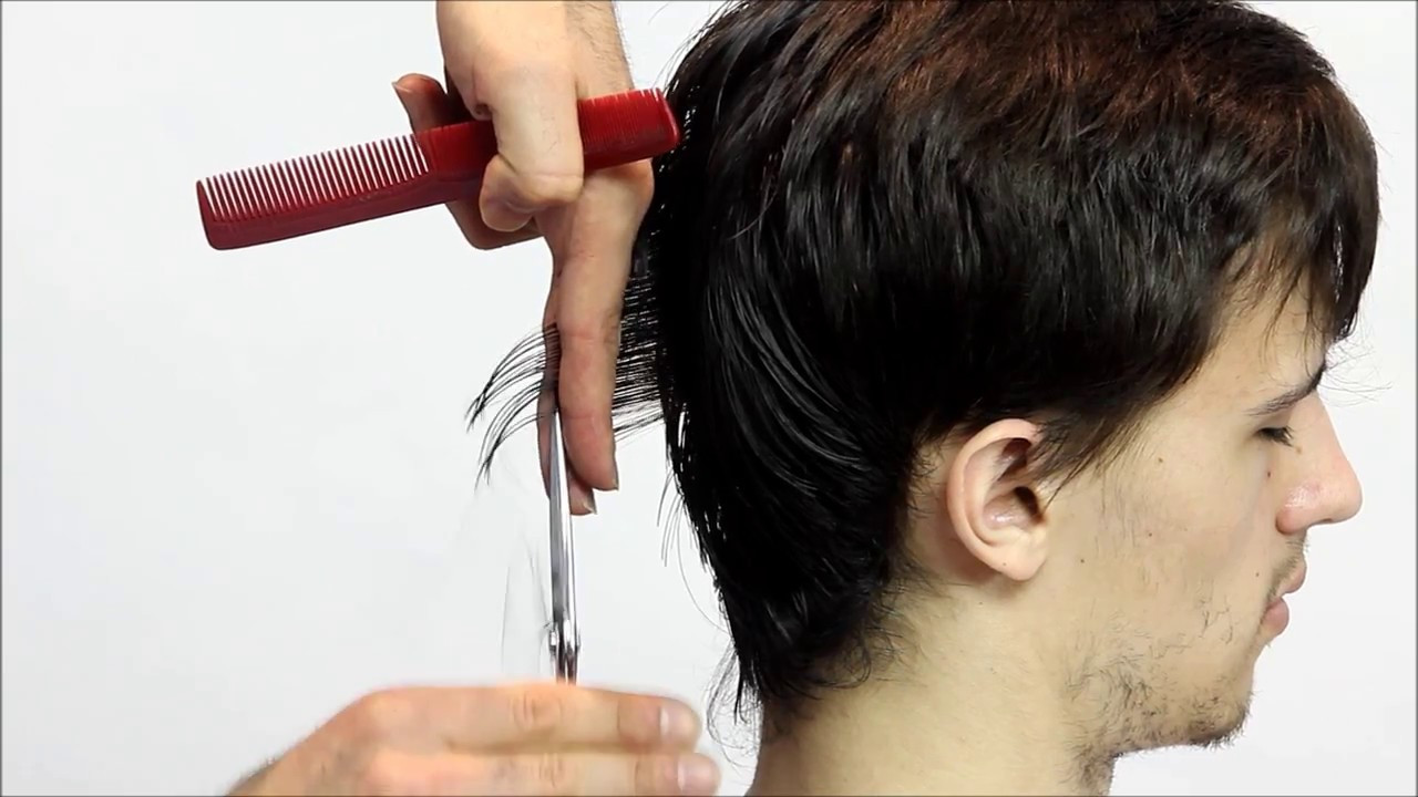 How To Cut Mens Long Hair With Scissors
 Men s medium layered haircut Full step by step Tutorial
