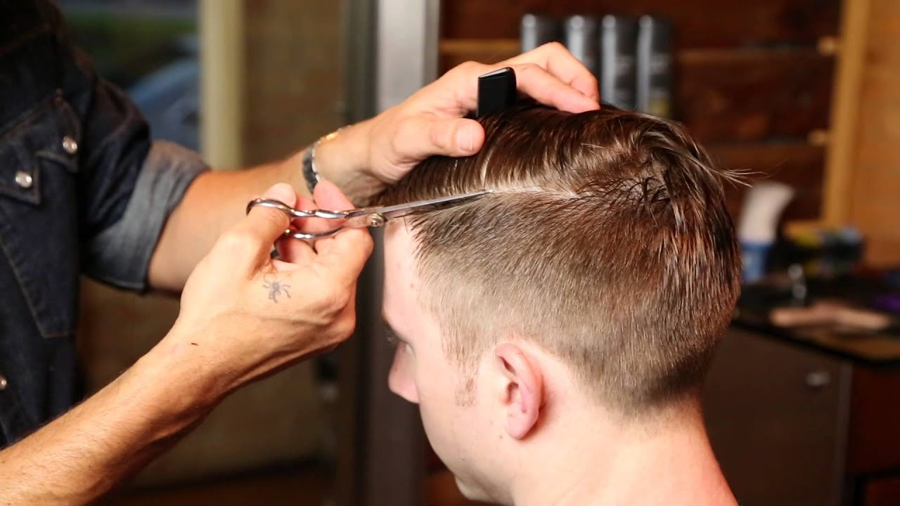 How To Cut Mens Long Hair With Scissors
 Barbering Haircut Techniques Looking Sharp Men s Hair