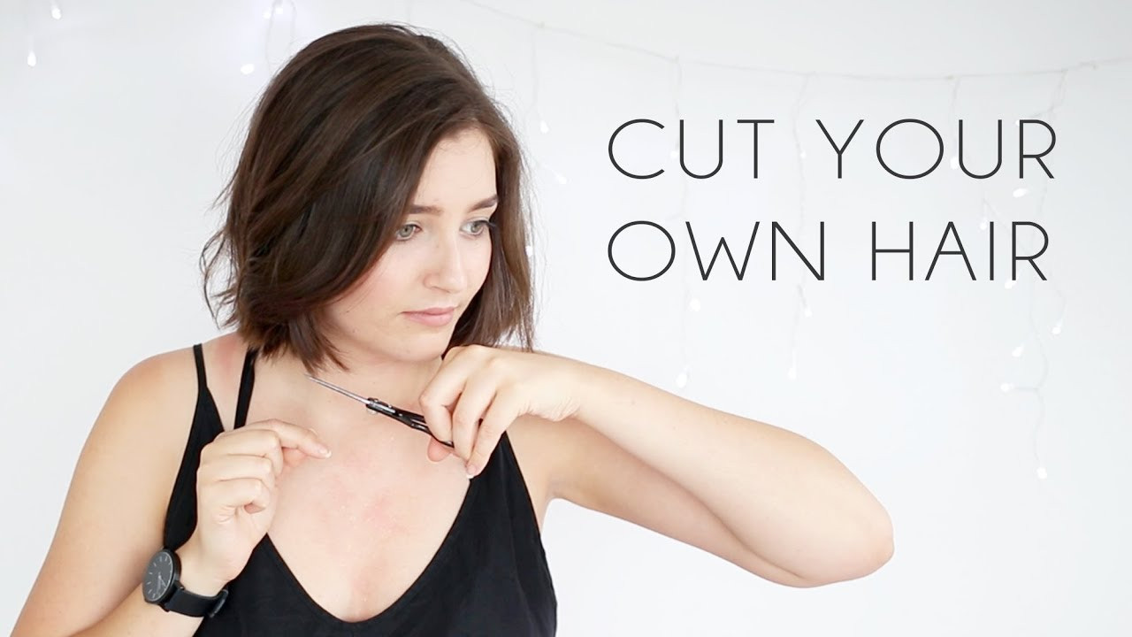 How To Cut The Back Of Your Hair Short
 How to cut your own hair Blunt bob