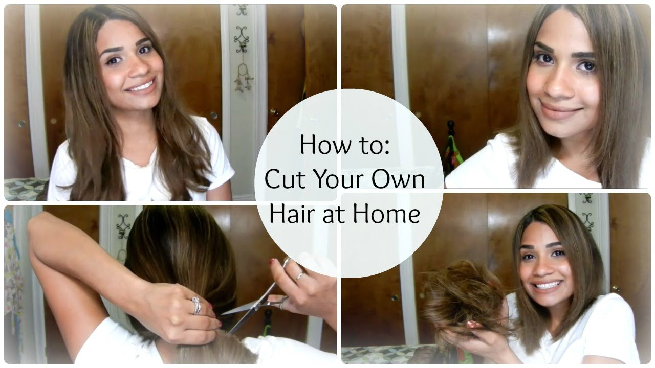 How To Cut Your Own Hair Women
 How to Cut Your Own Hair at Home ♥ A Line Bob