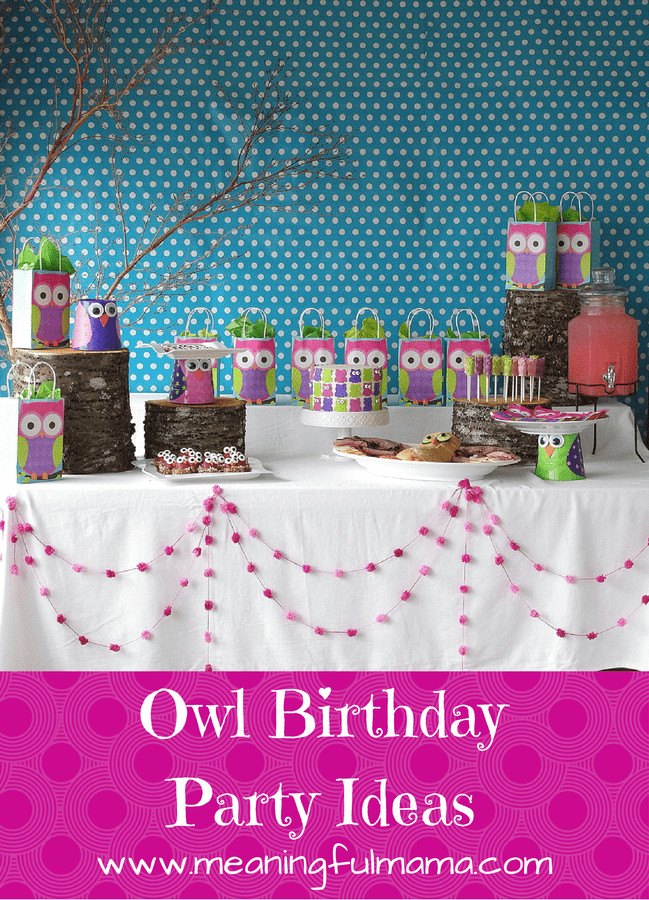 How To Decorate Birthday Party
 Owl Party Ideas